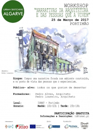 05-Cartaz Workshop-Urban-Sketchers ARU 2017